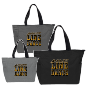 Addicted to Line Dance Logo Zip Tote