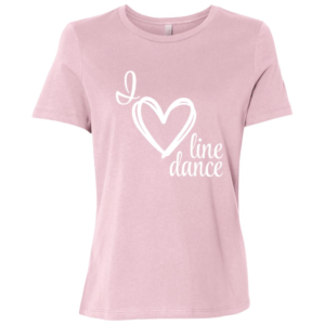 I Heart Line Dance Relaxed T-Shirt