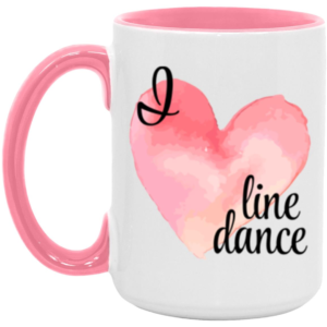 I Heart Line Dance 15oz Mug