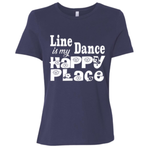 Navy Happy Place Ladies Tee