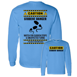 Student Dancer Logo Light w/ Chest Logo - Long Sleeve T-Shirt